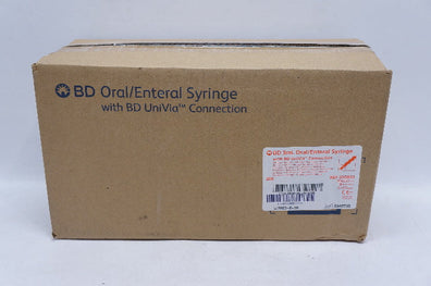BD 305853 Oral/Entral Syringe 3ml with BD UniVia Connection Syringe - Box of 200